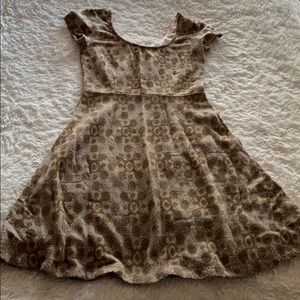 Maison Jules brown cotton casual dress